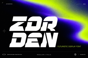Related font Zorden