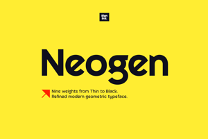 Related font Neogen Black