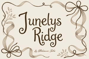 Related font Junelys Ridge