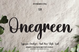 Related font Onegreen