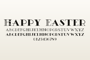 Related font Happy Easter