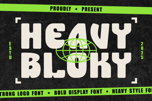 Related font Heavy Bloky