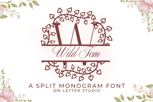 Related font Wild Fern Split Monogram