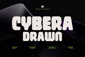 Related font CS Cybera Drawn