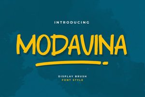 Related font Modavina Casual Drawing