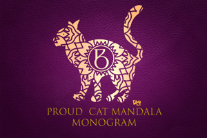 Proud Cat Mandala Monogram