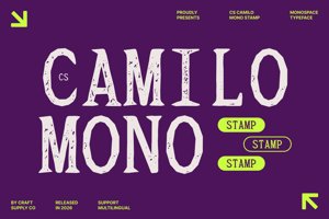 Related font CS Camilo Mono Stamp