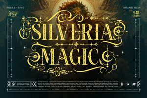 Related font Silveria Magic