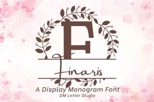 Related font Finaris Split Monogram