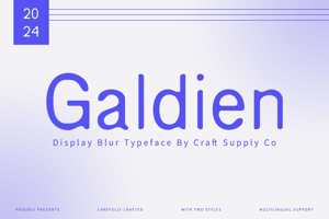 Related font Galdien Blur