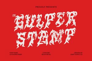Related font CS Gulper Stamp
