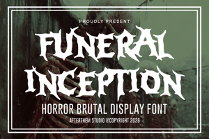 Related font FUNERAL INCEPTION