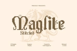 Related font CS Maglite Stitched