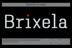 Related font Brixela DEMO