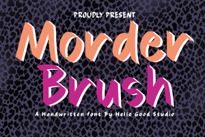 Related font Morder Brush