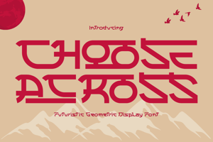 Related font CHOOSE ACROSS