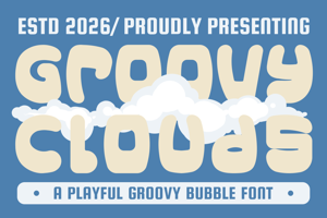 Related font Groovy Clouds