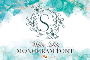 White Lily Monogram