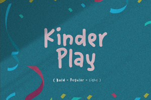 Related font Kinder Play