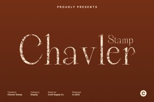 Related font Chavler Stamp