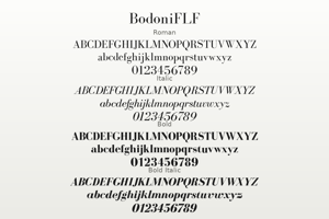 Related font BodoniFLF