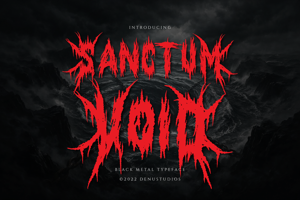 Related font Sanctum Void