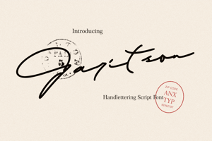 Related font Garitson