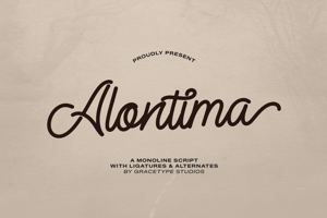 Related font Alontima