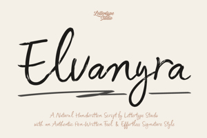 Related font Elvanyra