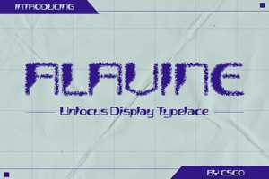 Related font Alavine Unfocus