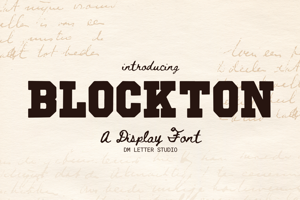 Related font Blockton