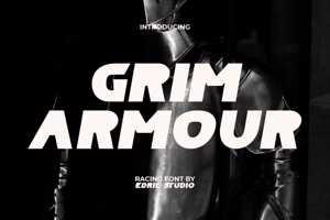 Related font Grim Armour