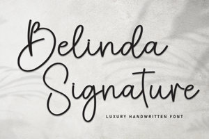 Related font Belinda Signature