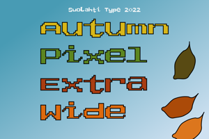 Autumn Pixel Extra Wide
