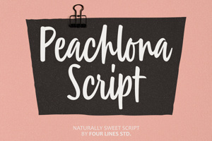 Related font Peachlona Script