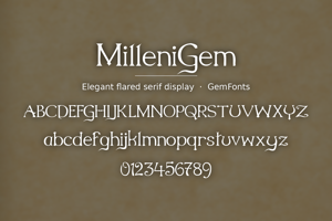 Related font MilleniGem
