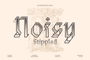 Related font CS Noisy Stippled