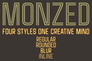Related font Monzed - Only