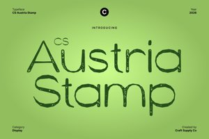 Related font CS Austria Stamp