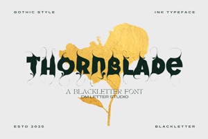 Related font Thornblade