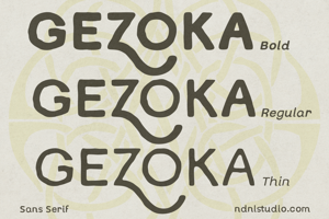 Related font Gezoka