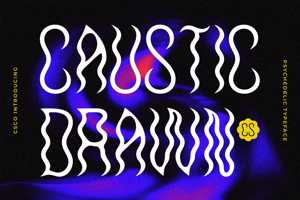 Related font CS Caustic Drawn