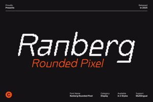 Related font Ranberg Rounded Pixel