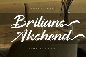 Related font Brilians Akshend
