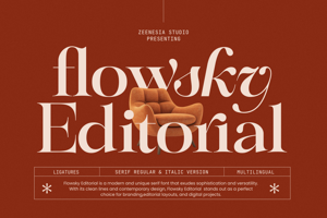 Related font Flowsky Editorial