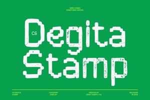 Related font CS Degita Stamp