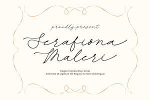 Related font Serafiona Maleri