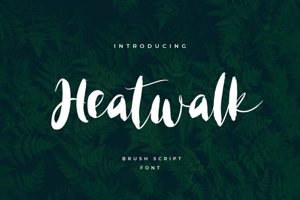 Related font Heatwalk Flowy Signature