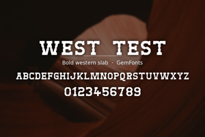 Related font West Test