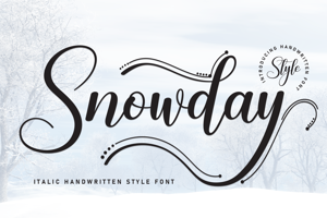 Related font Snowday